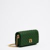 Bolsos Nylon | BIMBA Y LOLA Bolso Solapa Mini Nylon Trenzado Verde