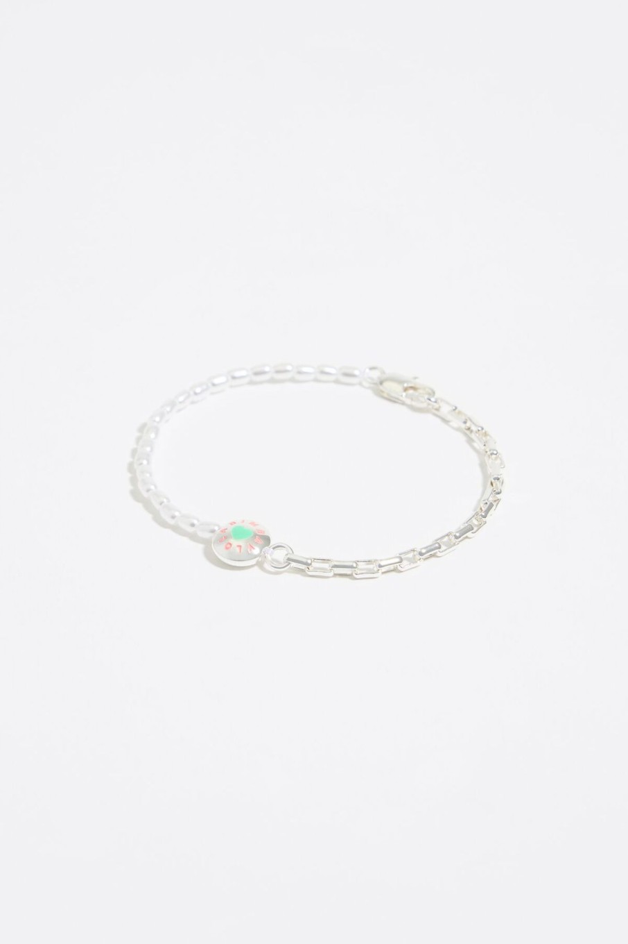 Pulseras | BIMBA Y LOLA Pulsera Logo Candy Perlas Plateada