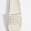 Chanclas | BIMBA Y LOLA Chancla Plataforma Logo Blanca