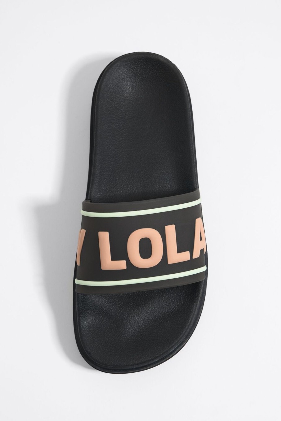 Chanclas | BIMBA Y LOLA Chancla Plataforma Logo Negra