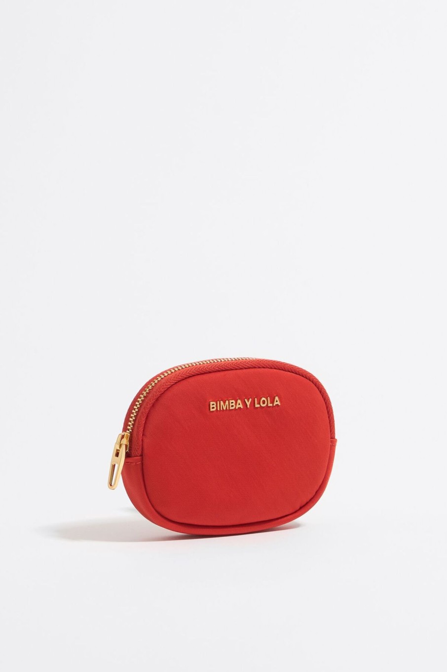 Nylon | BIMBA Y LOLA Monedero Ovalado Nylon Coral