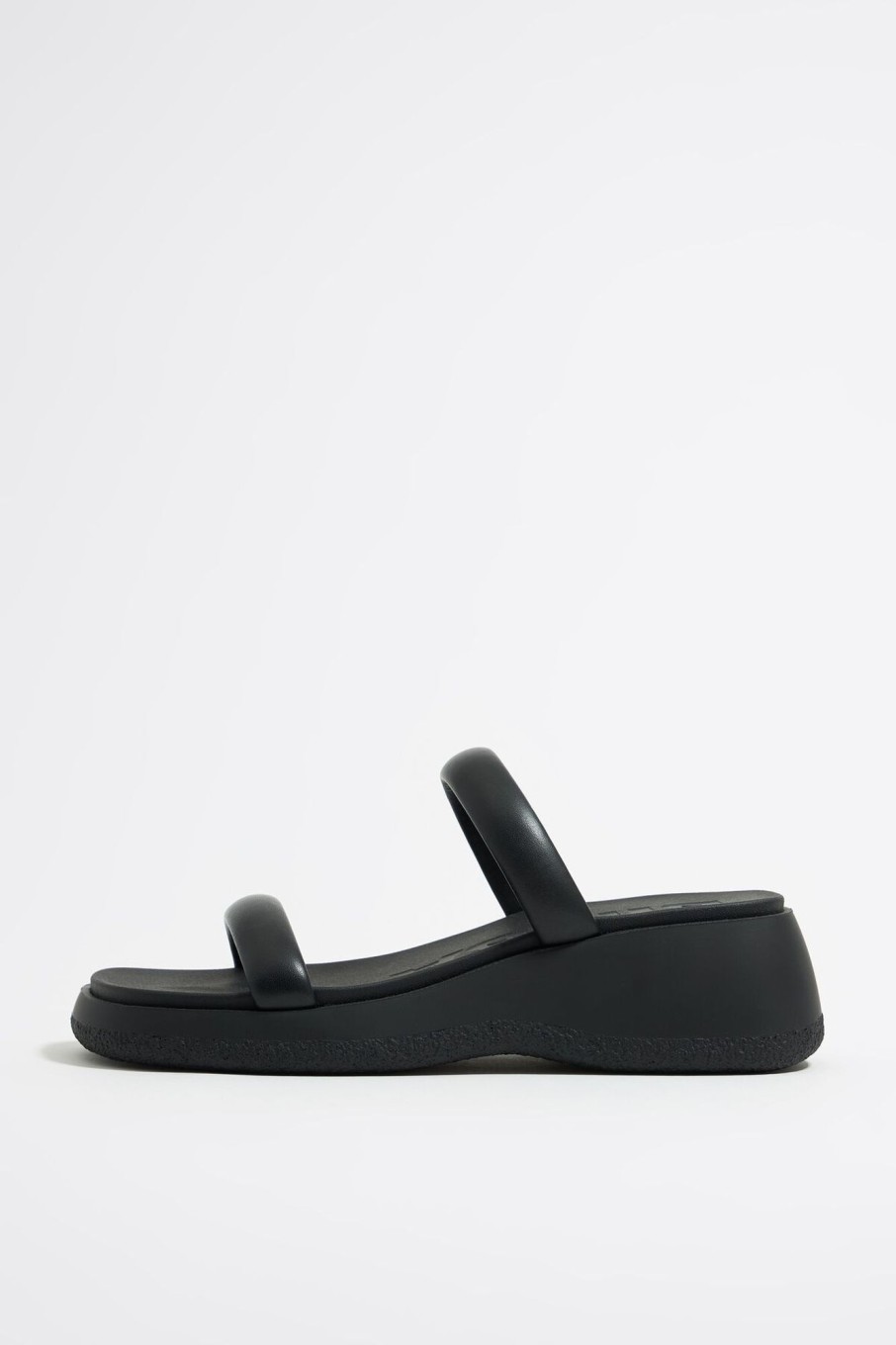 Sandalias | BIMBA Y LOLA Cuna Tiras Piel Negra