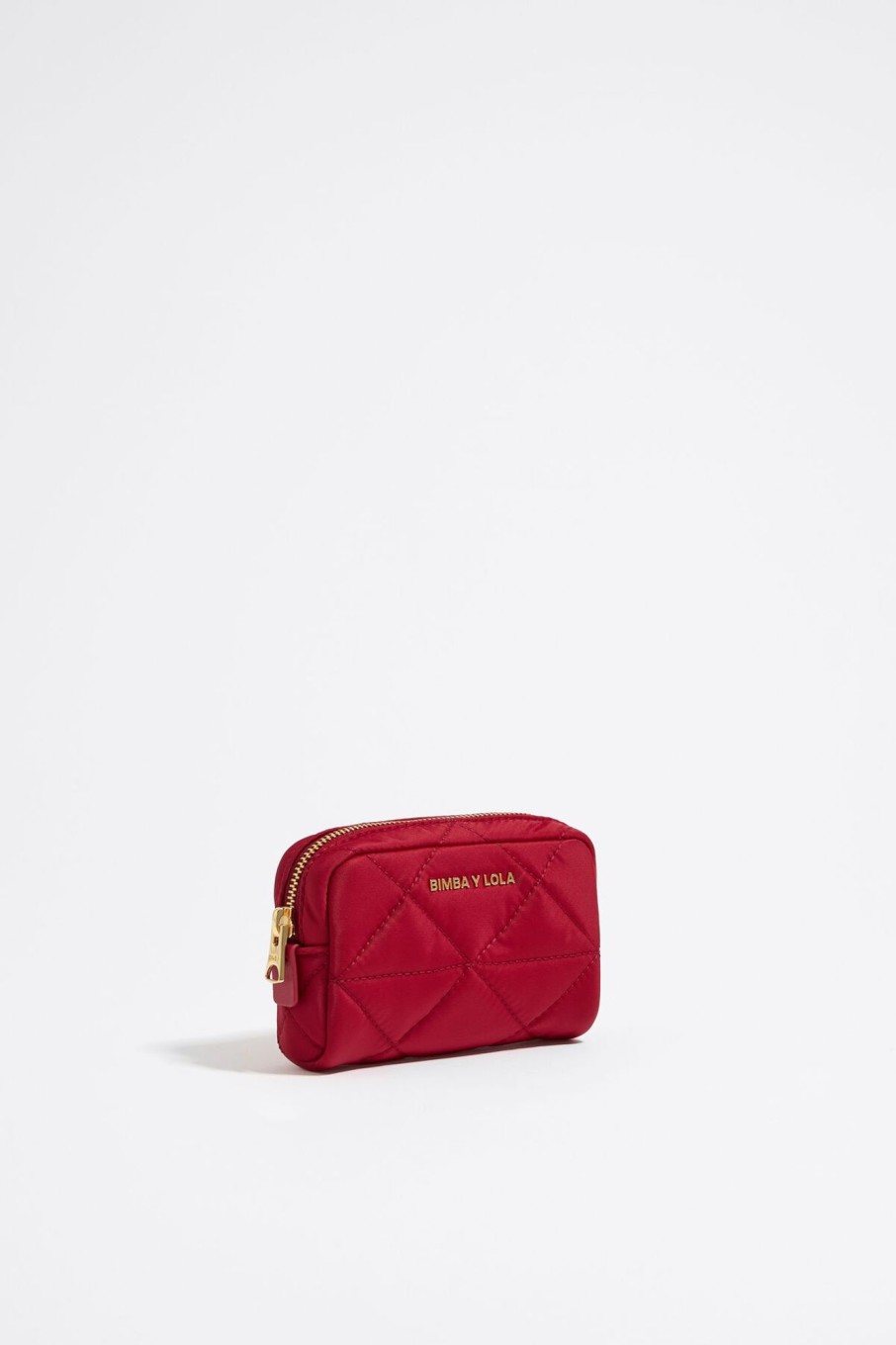 Nylon | BIMBA Y LOLA Neceser Mini Nylon Rojo Oscuro