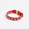 Pulseras | BIMBA Y LOLA Pulsera Piel Tachas Roja