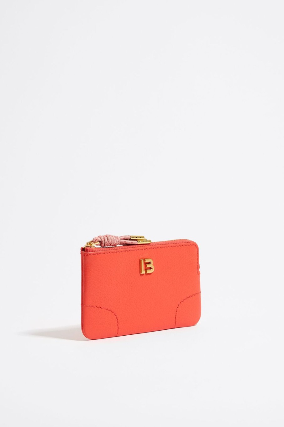 Piel | BIMBA Y LOLA Monedero Piel Coral