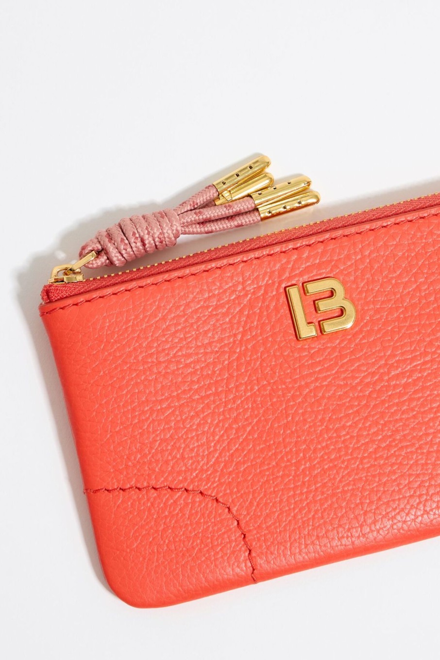 Piel | BIMBA Y LOLA Monedero Piel Coral