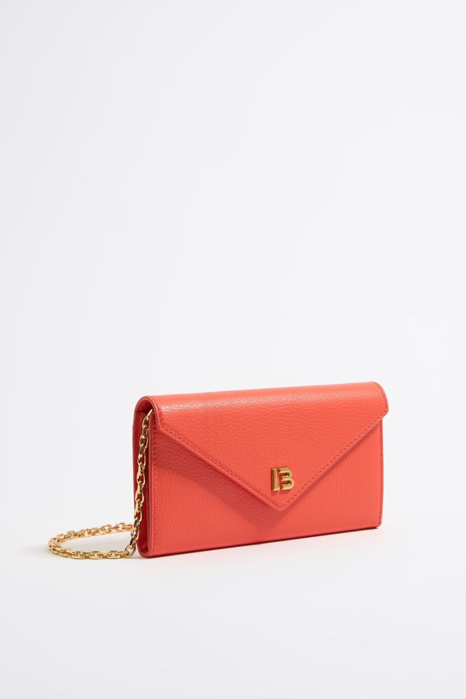 Piel | BIMBA Y LOLA Bolso Solapa Mini Piel Coral