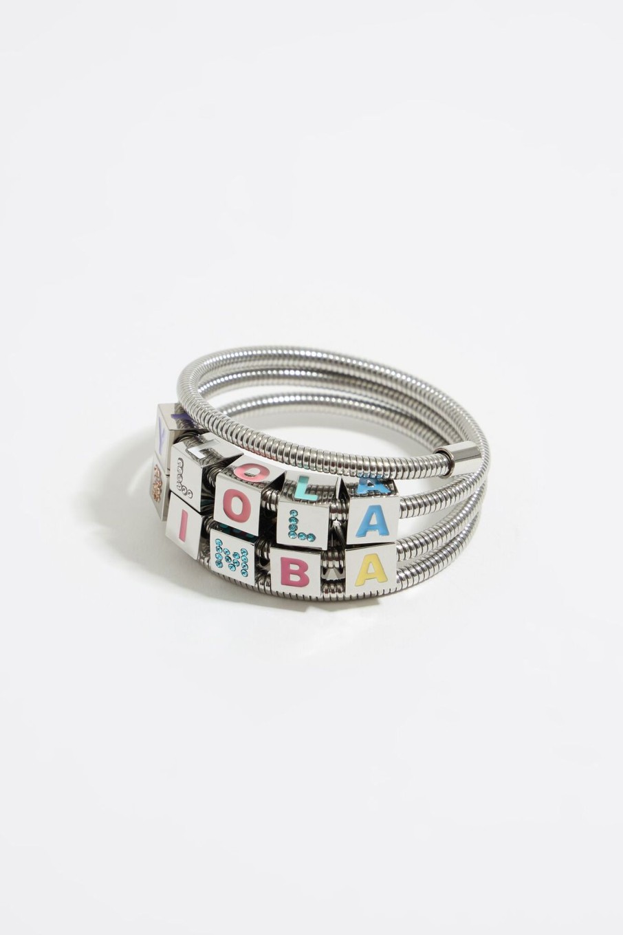 Pulseras | BIMBA Y LOLA Pulsera Muelle Logo Multicolor Y Cristales