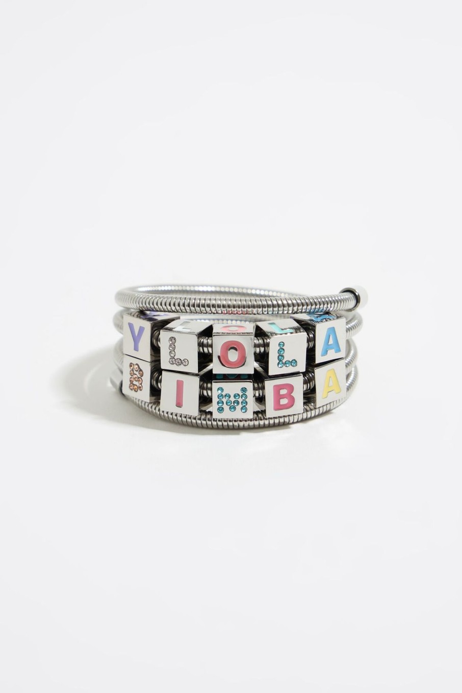 Pulseras | BIMBA Y LOLA Pulsera Muelle Logo Multicolor Y Cristales