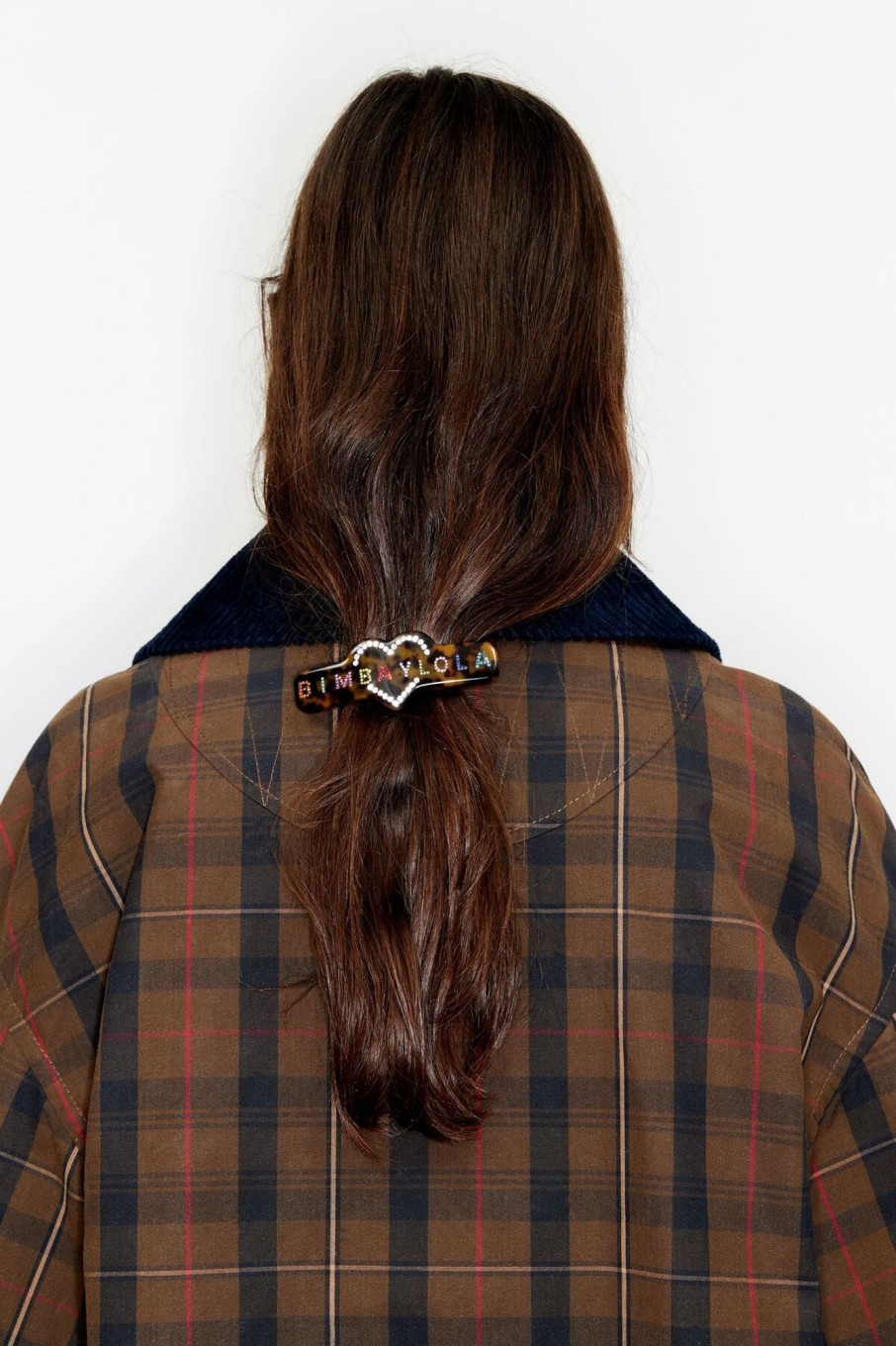 Accesorios Pelo | BIMBA Y LOLA Horquilla Resina Logo Marron