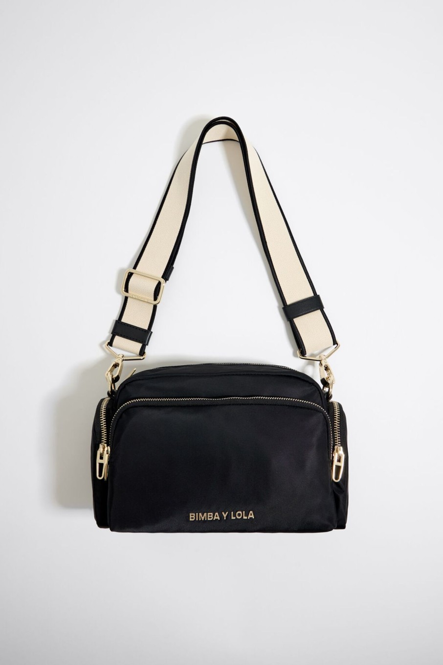 Bolsos Nylon | BIMBA Y LOLA Bolso Bandolera Mediano Nylon Negro