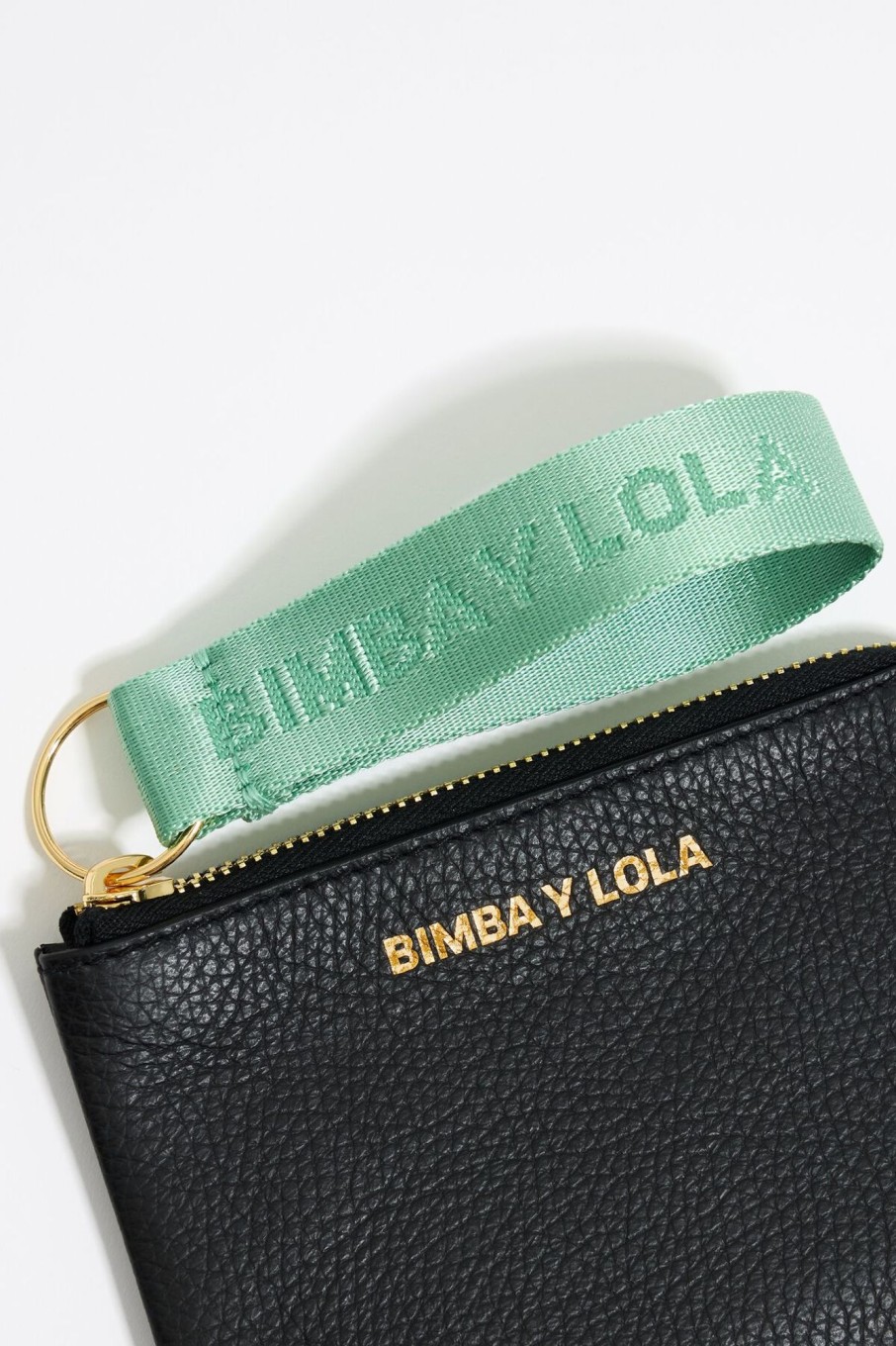 Piel | BIMBA Y LOLA Monedero Curvo Piel Negro