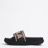 Chanclas | BIMBA Y LOLA Chancla Plataforma Logo Negra