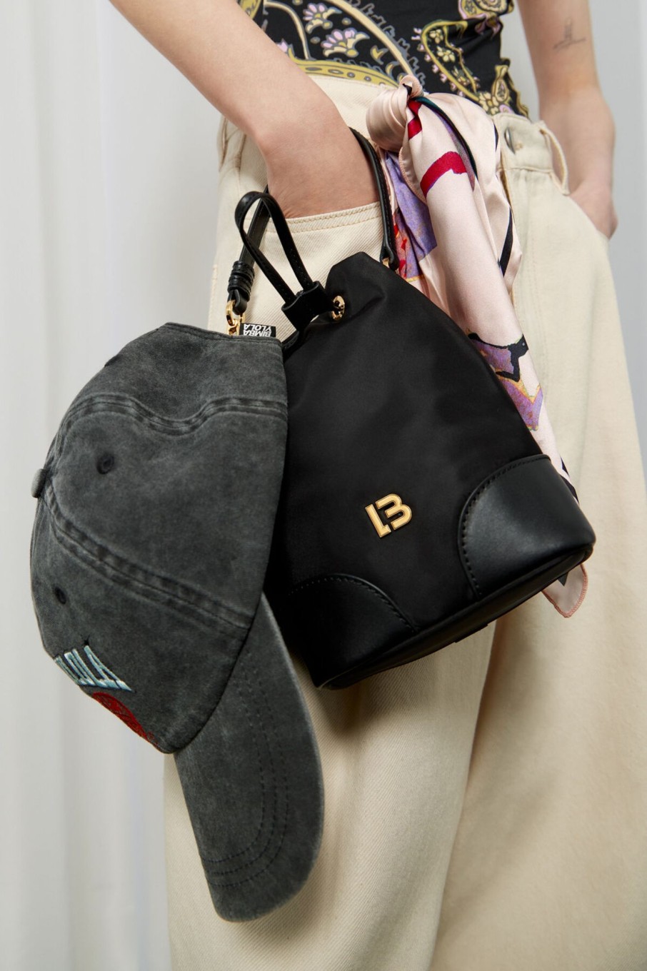 Neceseres | BIMBA Y LOLA Bolso Saca Nylon Negro