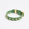 Pulseras | BIMBA Y LOLA Pulsera Piel Tachas Verde