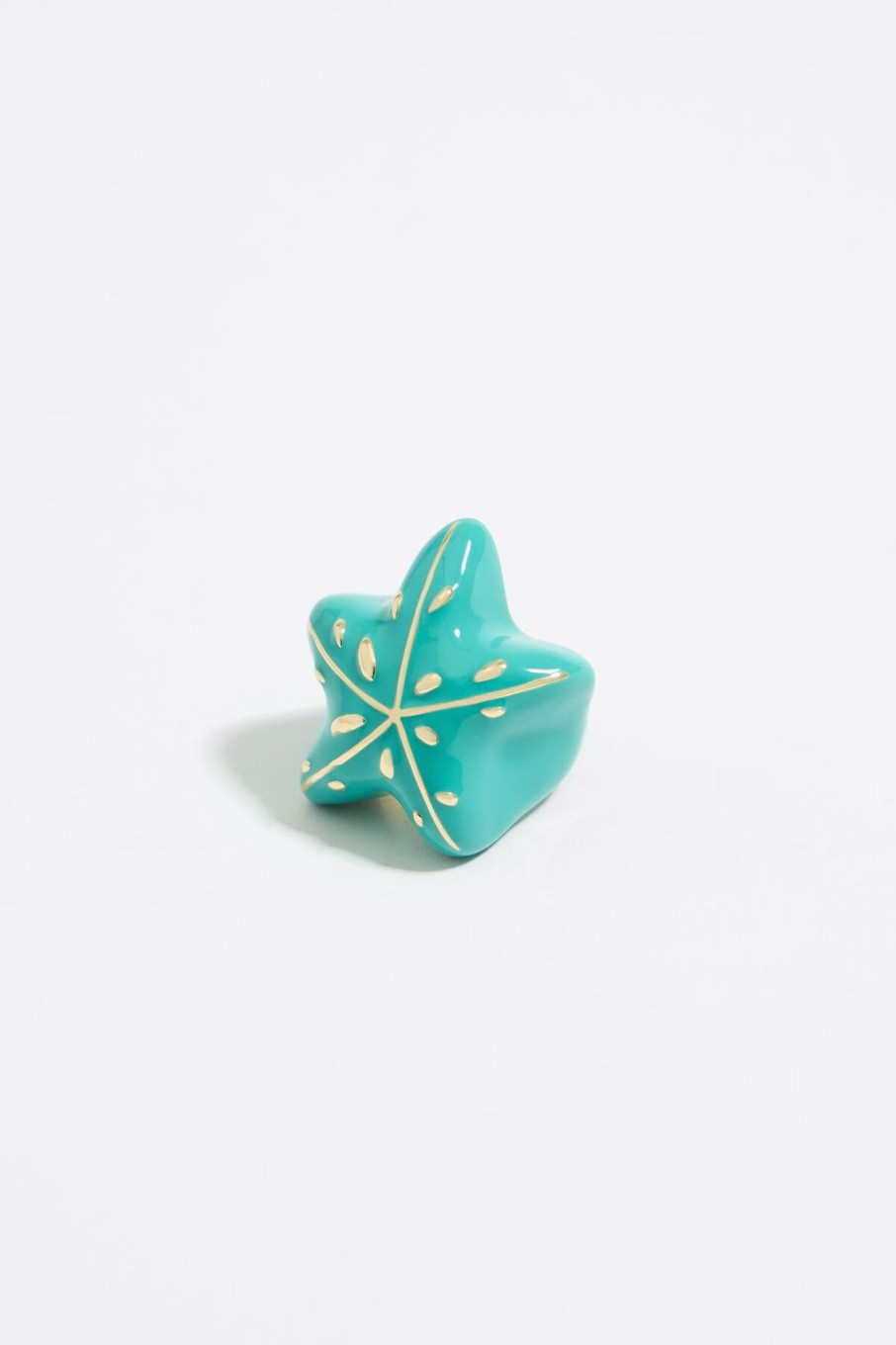 Anillos | BIMBA Y LOLA Anillo Estrella De Mar Aguamarina