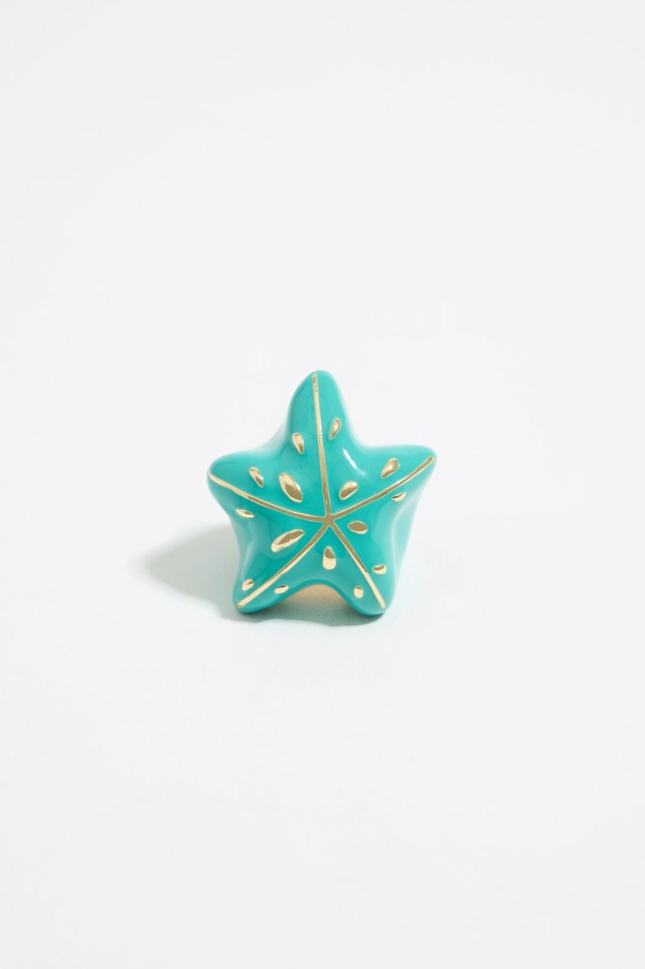 Anillos | BIMBA Y LOLA Anillo Estrella De Mar Aguamarina