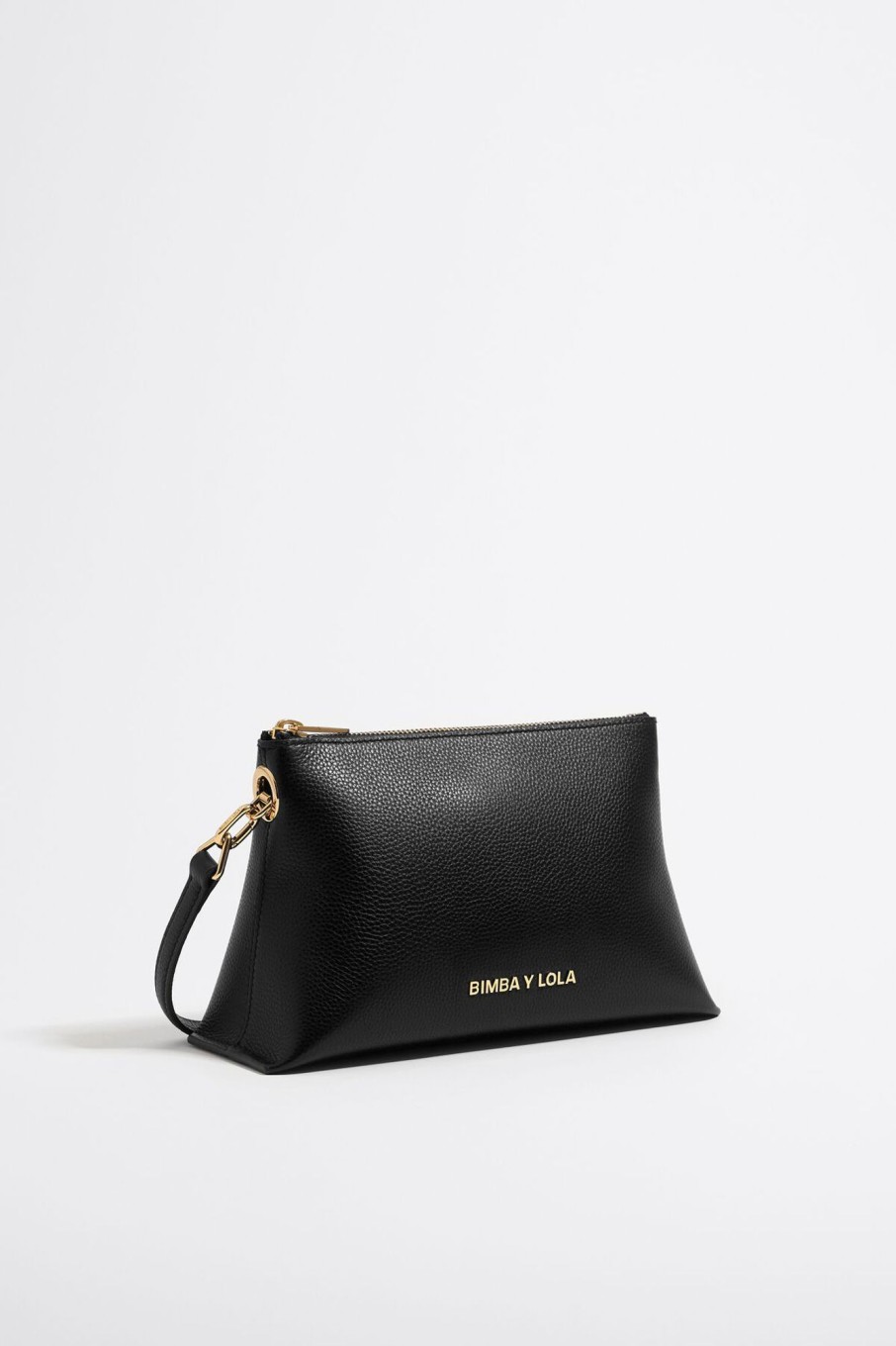 Bolsos Piel | BIMBA Y LOLA Bolso Trapecio Pequeno Piel Negro