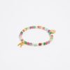 Abecedario | BIMBA Y LOLA Pulsera Letra R Piedras Multicolores