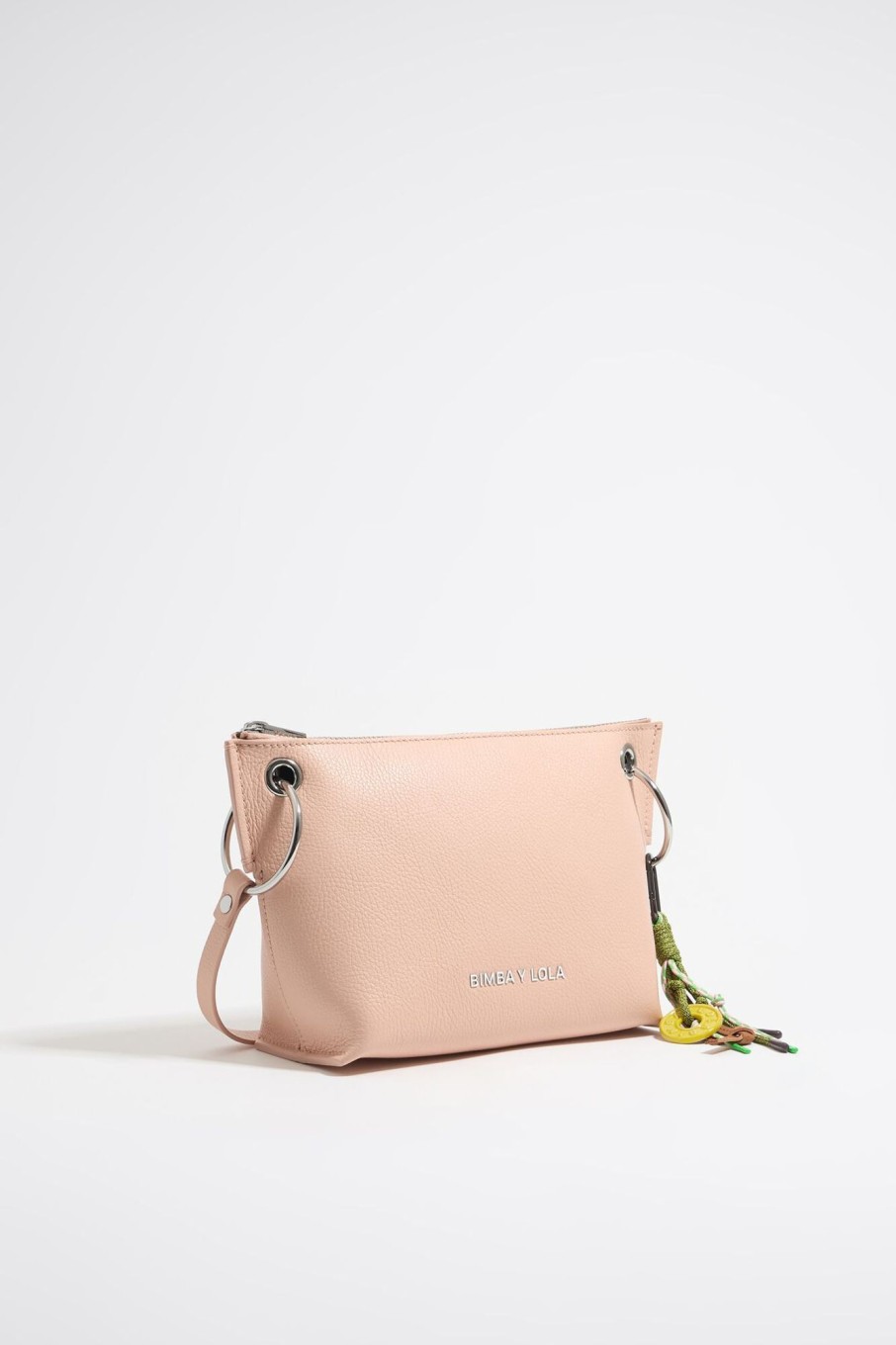 Bolsos Piel | BIMBA Y LOLA Bolso Trapecio Mediano Piel Rosa Claro