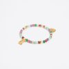 Abecedario | BIMBA Y LOLA Pulsera Letra E Piedras Multicolores