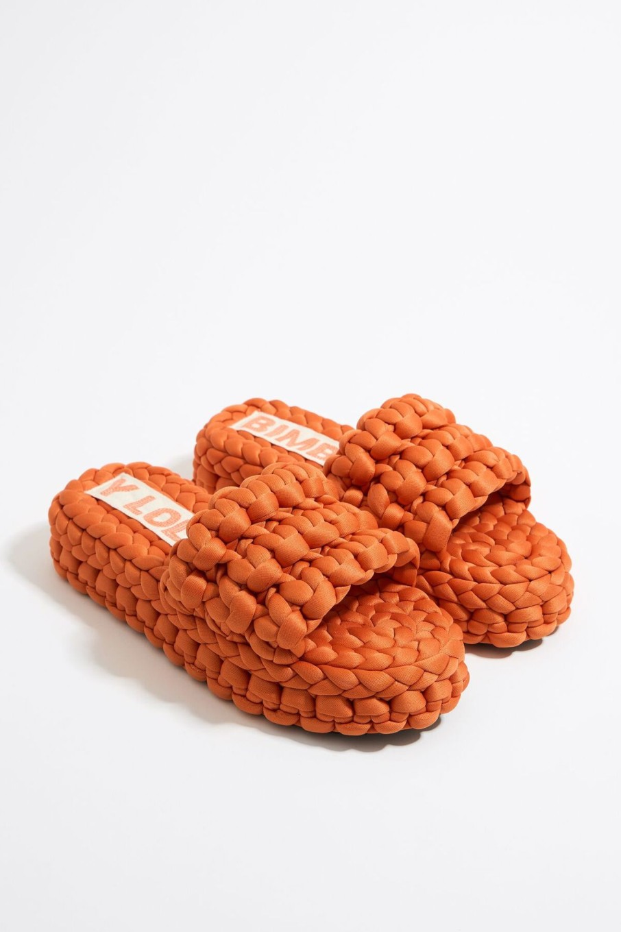 Sandalias | BIMBA Y LOLA Sandalia Plana Trenzado Naranja