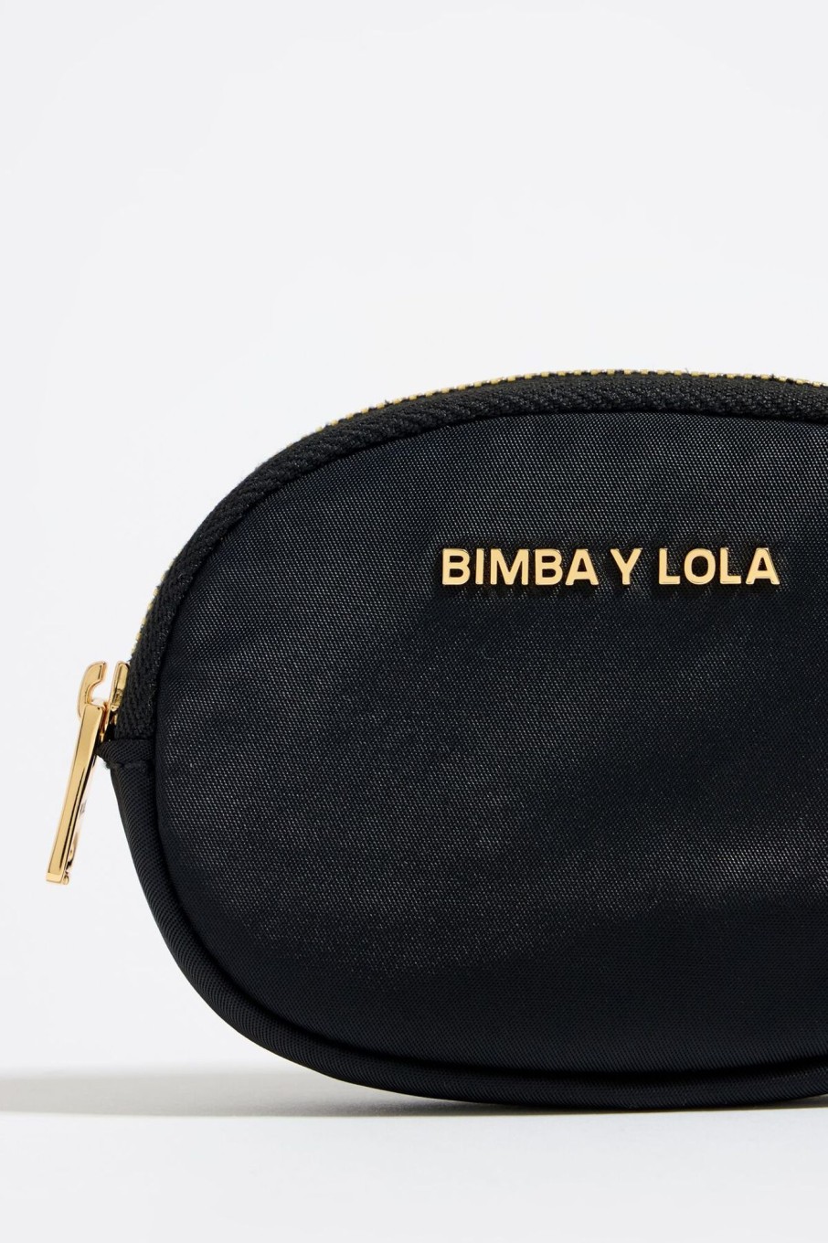 Nylon | BIMBA Y LOLA Monedero Ovalado Nylon Negro