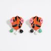 Pendientes | BIMBA Y LOLA Pendientes Camaleones Resina Multicolor