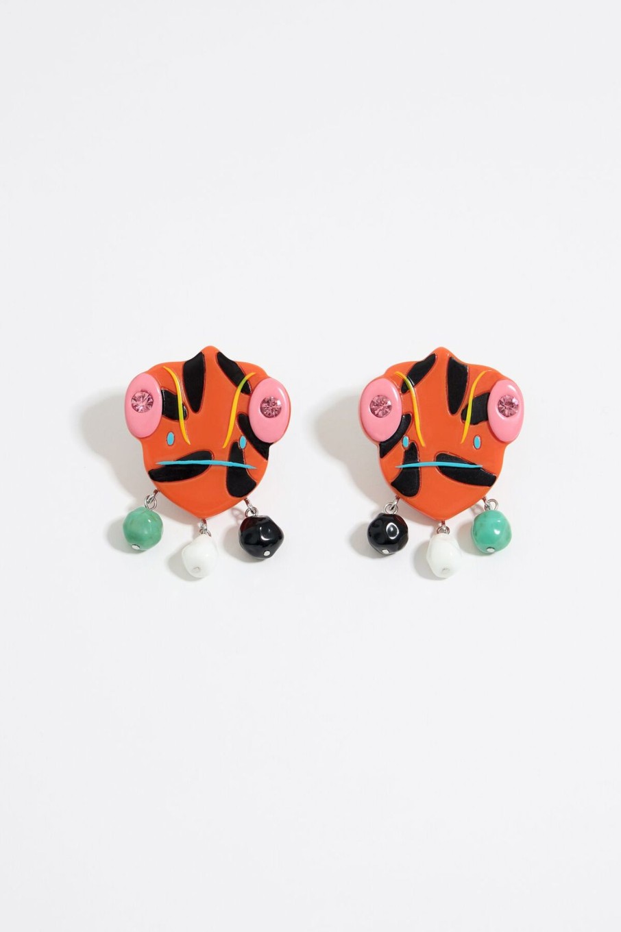 Pendientes | BIMBA Y LOLA Pendientes Camaleones Resina Multicolor