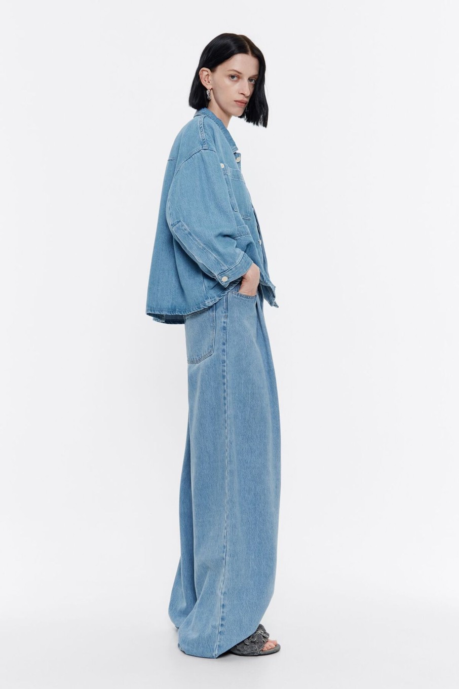 Denim | BIMBA Y LOLA Cazadora Denim Recta Azul