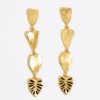 Pendientes | BIMBA Y LOLA Pendientes Hojas Dorado Mate