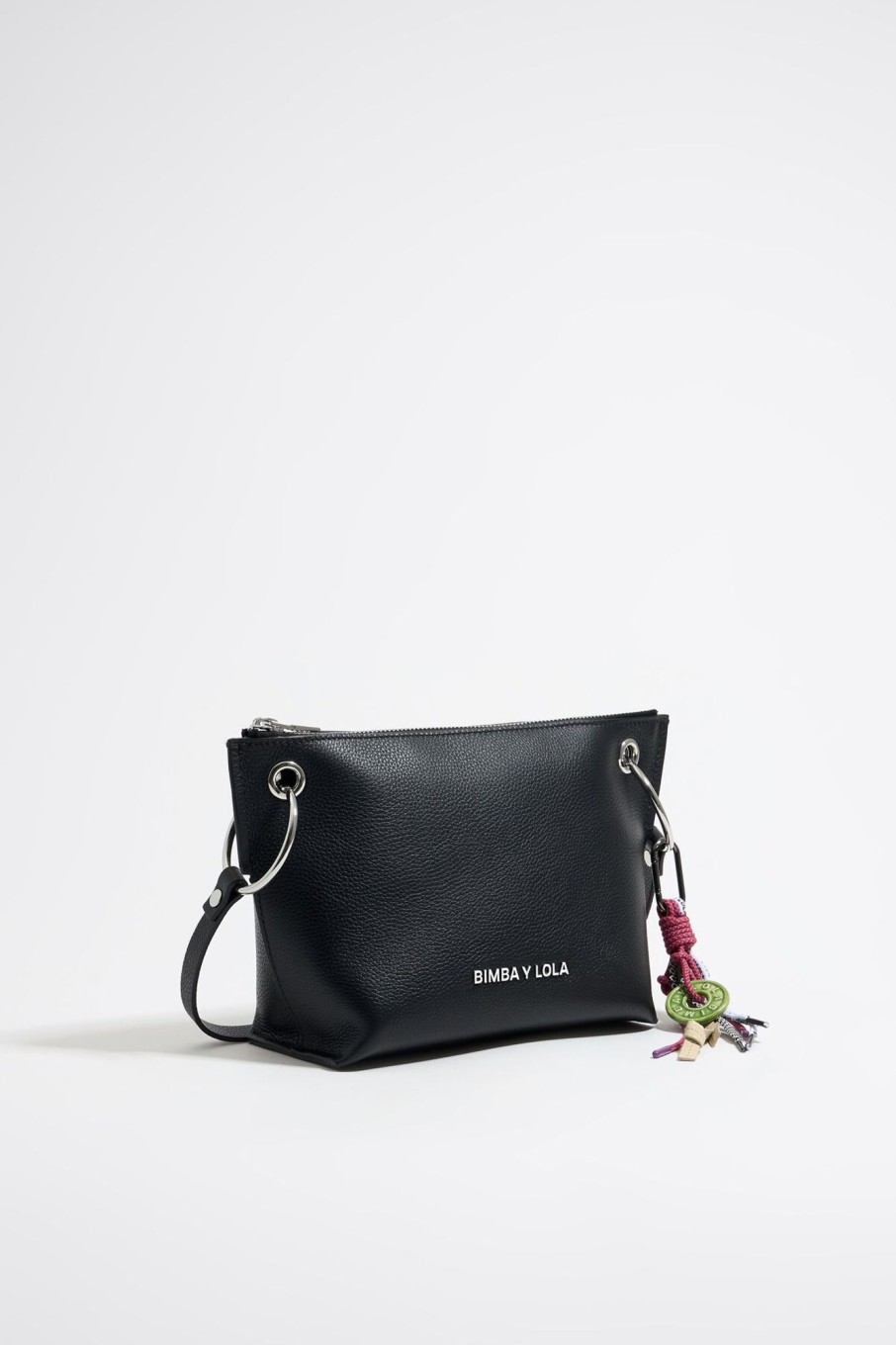 Bolsos Piel | BIMBA Y LOLA Bolso Trapecio Mediano Piel Negro