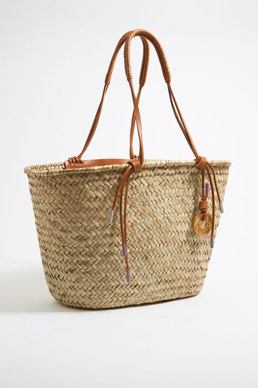 Bolsos De Hombro | BIMBA Y LOLA Bolso Capazo Maxi Natural