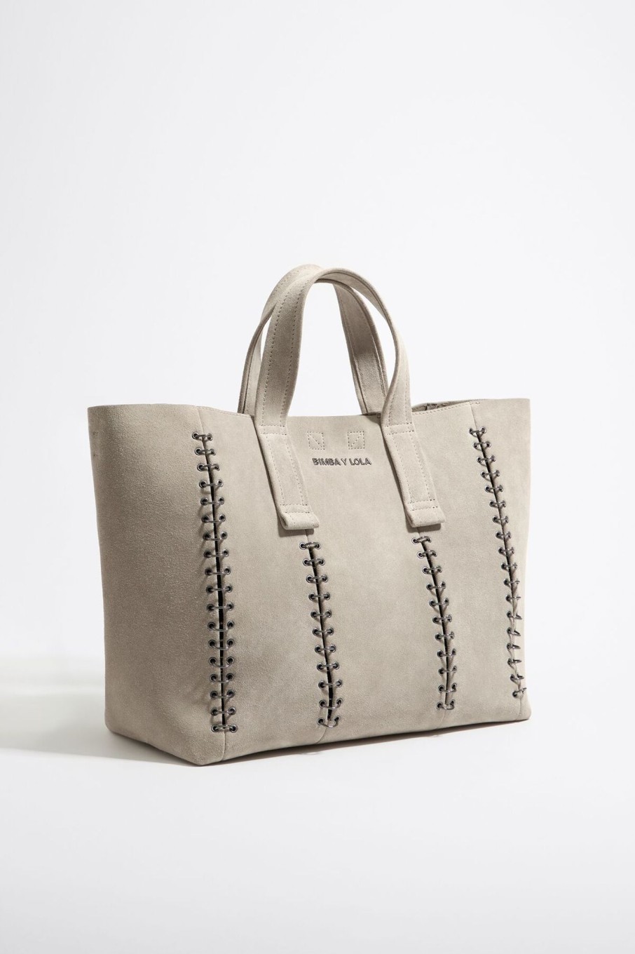 Bolsos Piel | BIMBA Y LOLA Bolso Shopper Grande Serraje Piedra