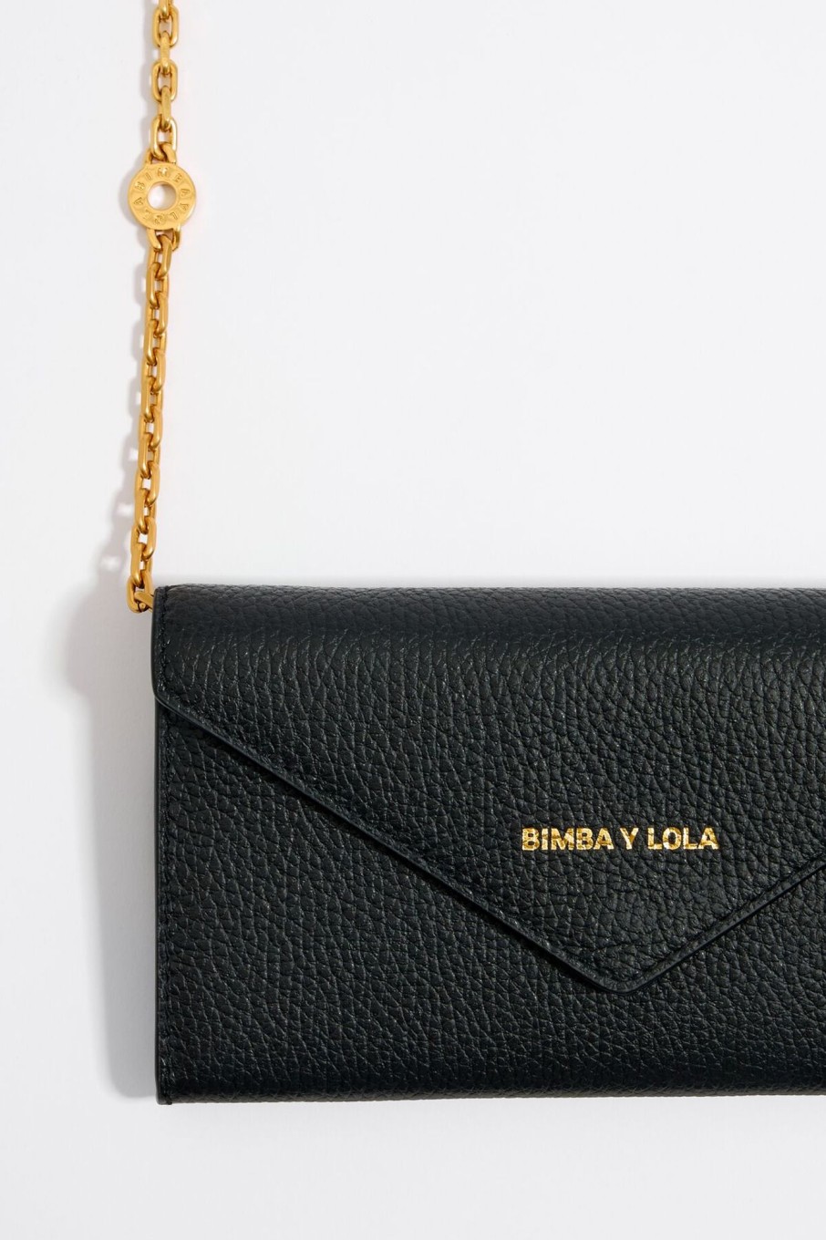 Piel | BIMBA Y LOLA Bolso Solapa Mini Piel Negro