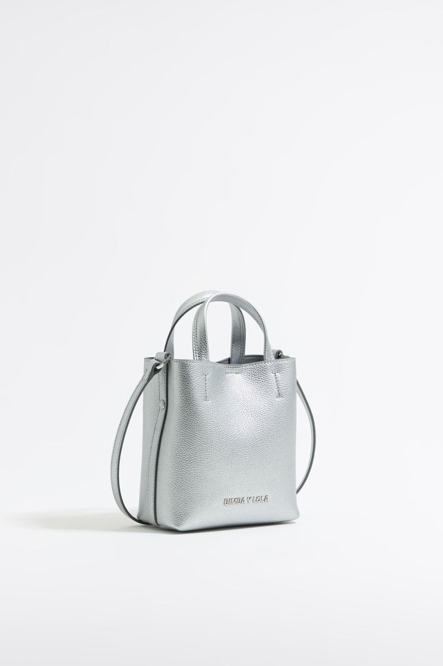 Bolso Chihuahua | BIMBA Y LOLA Bolso Chihuahua Mini Piel Plata