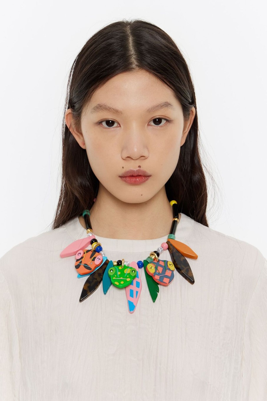 Collares | BIMBA Y LOLA Collar Camaleones Resina Multicolor