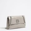 Bolsos Piel | BIMBA Y LOLA Bolso Solapa Mediano Piel Gris Verdoso