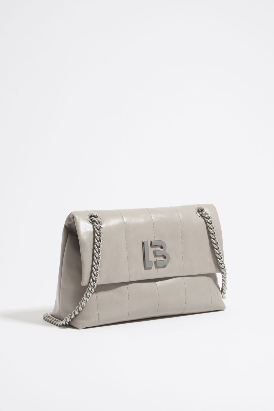 Bolsos Piel | BIMBA Y LOLA Bolso Solapa Mediano Piel Gris Verdoso