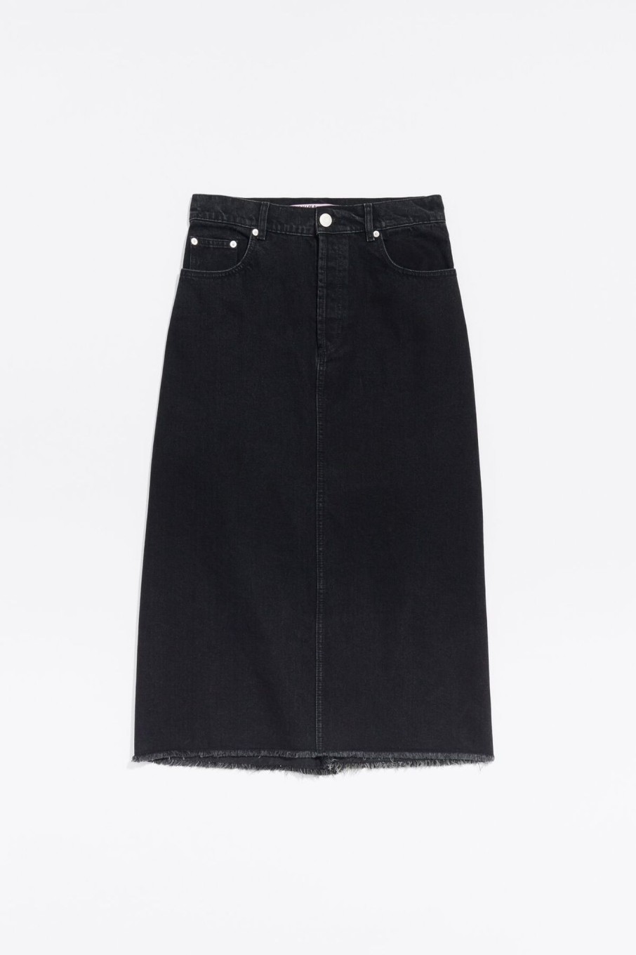 Denim | BIMBA Y LOLA Falda Midi Denim Negra