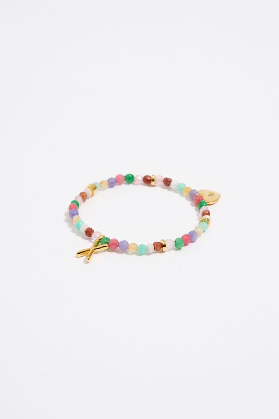 Abecedario | BIMBA Y LOLA Pulsera Letra X Piedras Multicolores