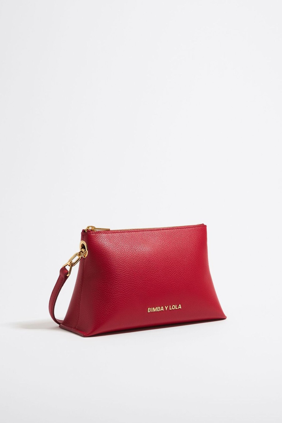 Bolsos Piel | BIMBA Y LOLA Bolso Trapecio Pequeno Piel Rojo