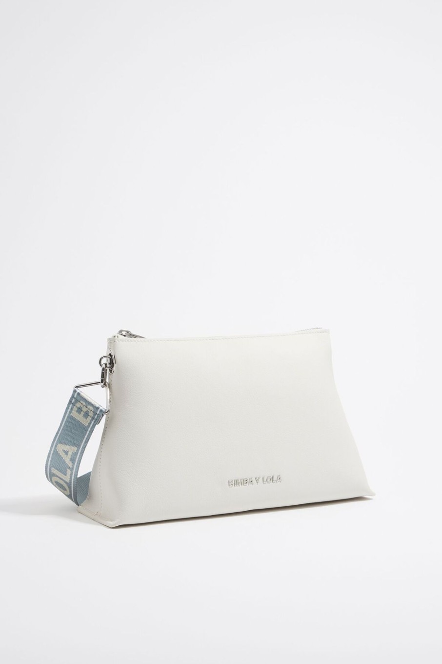 Bolsos Piel | BIMBA Y LOLA Bolso Trapecio Mediano Piel Blanco Roto