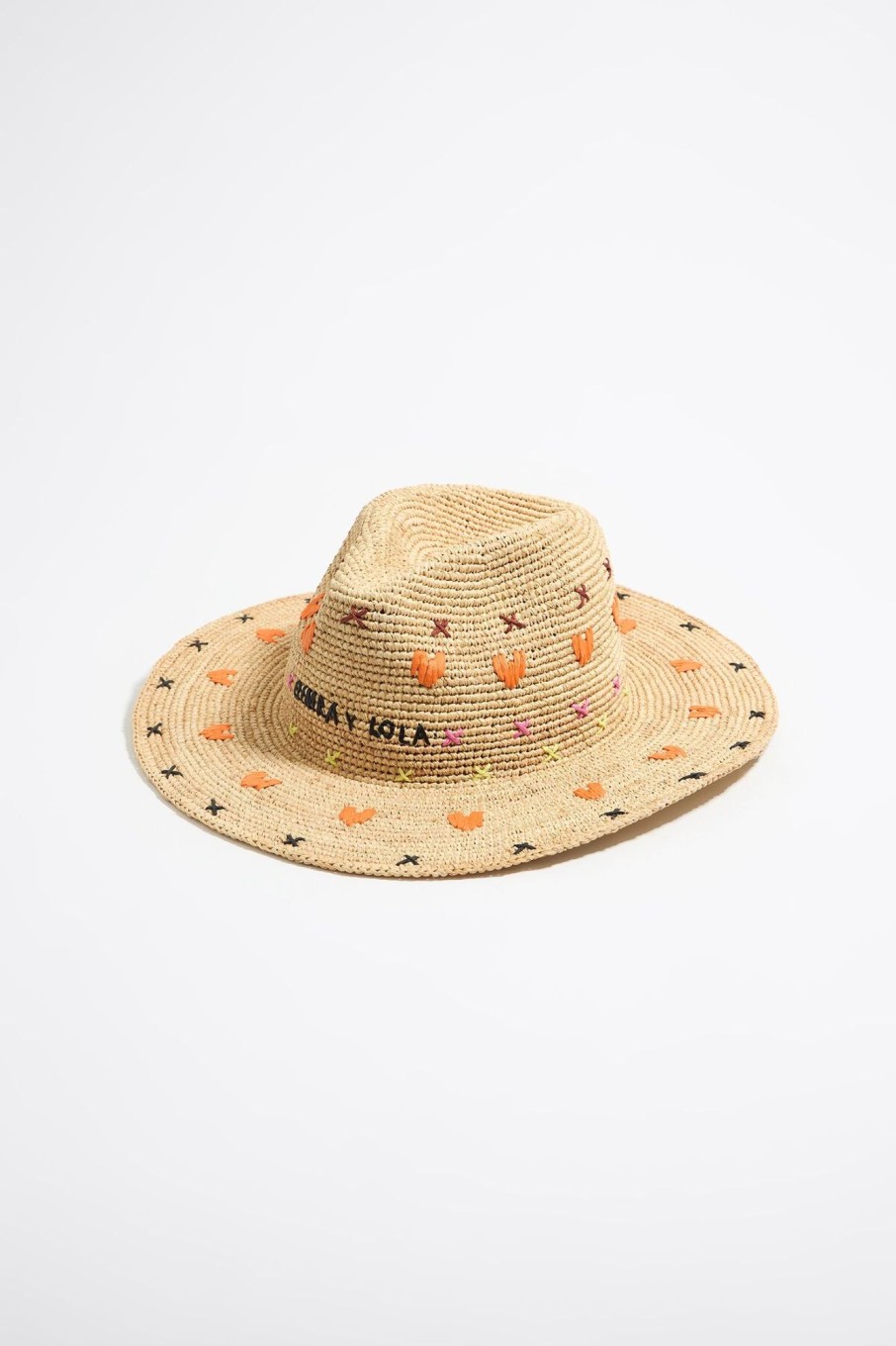 Gorros Y Gorras | BIMBA Y LOLA Gorro Rafia Natural Naranja