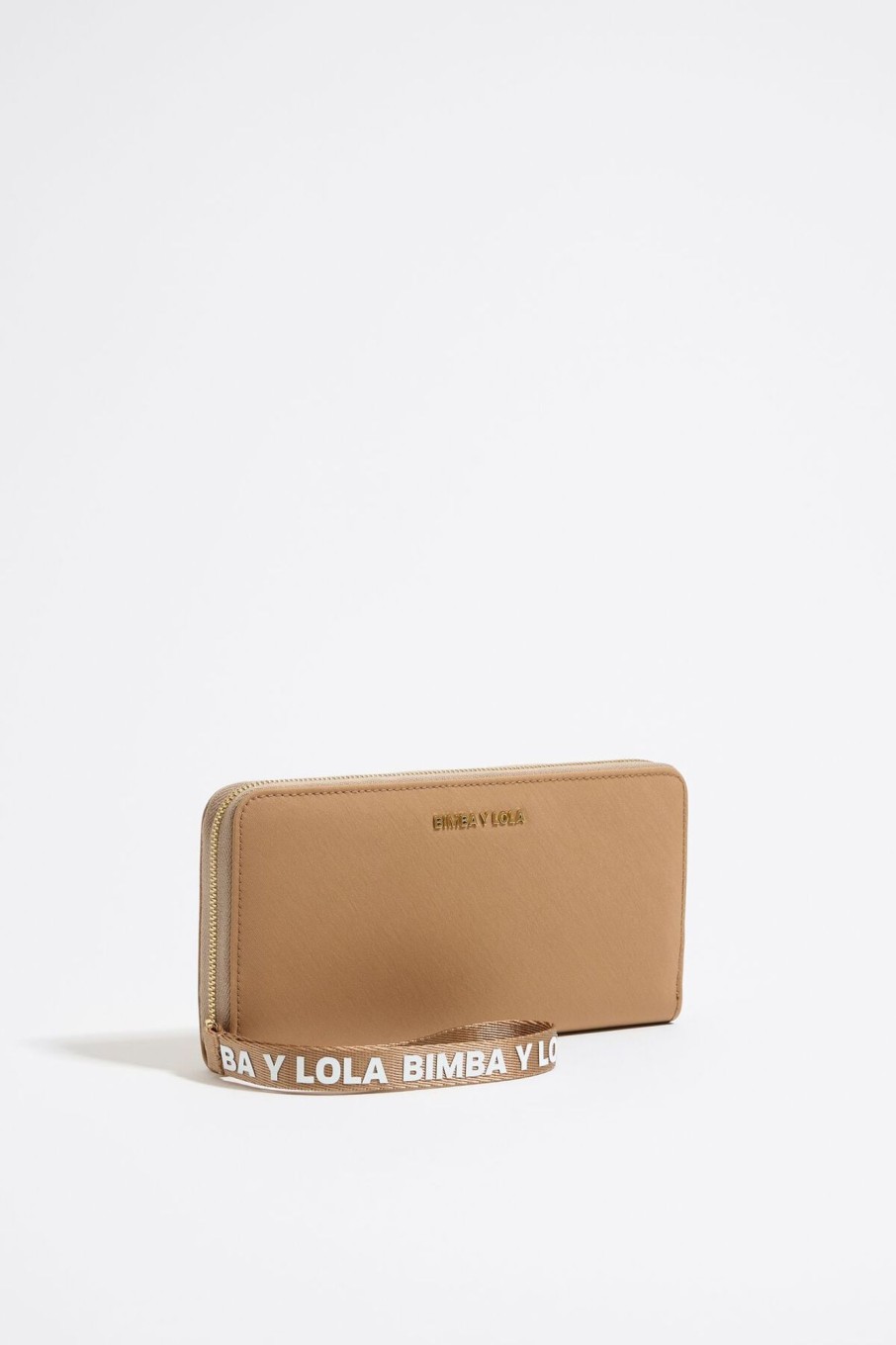 Nylon | BIMBA Y LOLA Billetera Horizontal Nylon Tostada