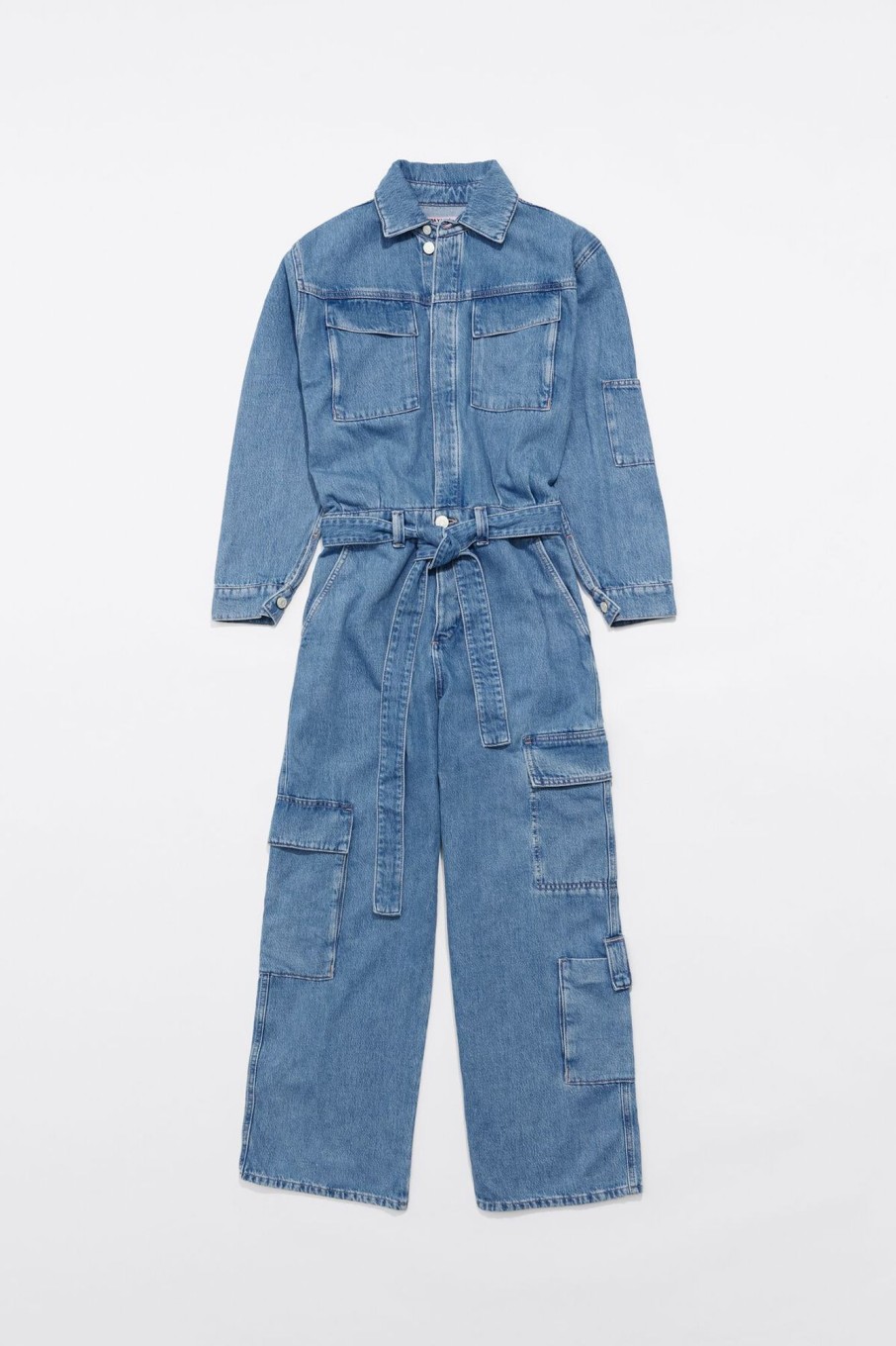 Denim | BIMBA Y LOLA Mono Denim Cargo Azul