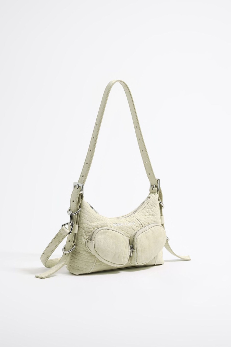 Bolsos Pocket | BIMBA Y LOLA Bolso Hobo Pocket Mini Piel Hueso