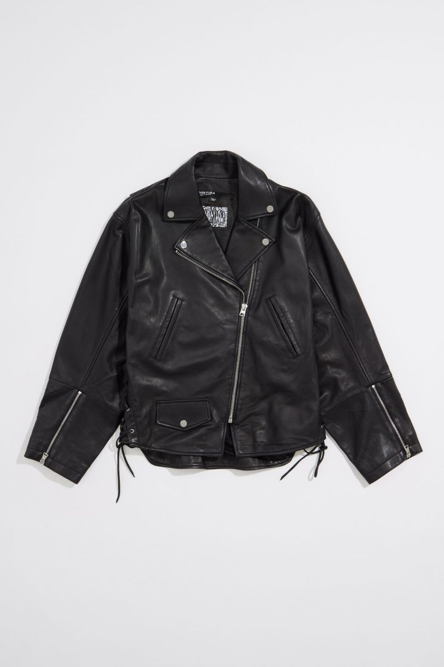 Piel | BIMBA Y LOLA Cazadora Biker Piel Negra