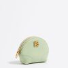 Piel | BIMBA Y LOLA Monedero Piel Verde Pastel