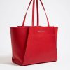 Bolsos Piel | BIMBA Y LOLA Bolso Shopper Grande Piel Rojo